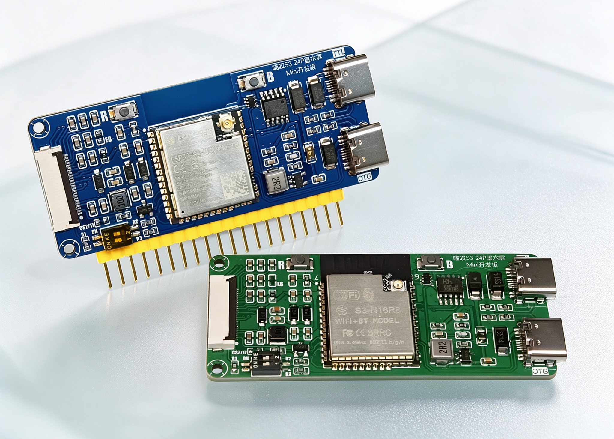 喵哎多尺寸墨水屏ESP32S3开发板 MiaooAim ESP32S3 Mini Card 产品图 1/5