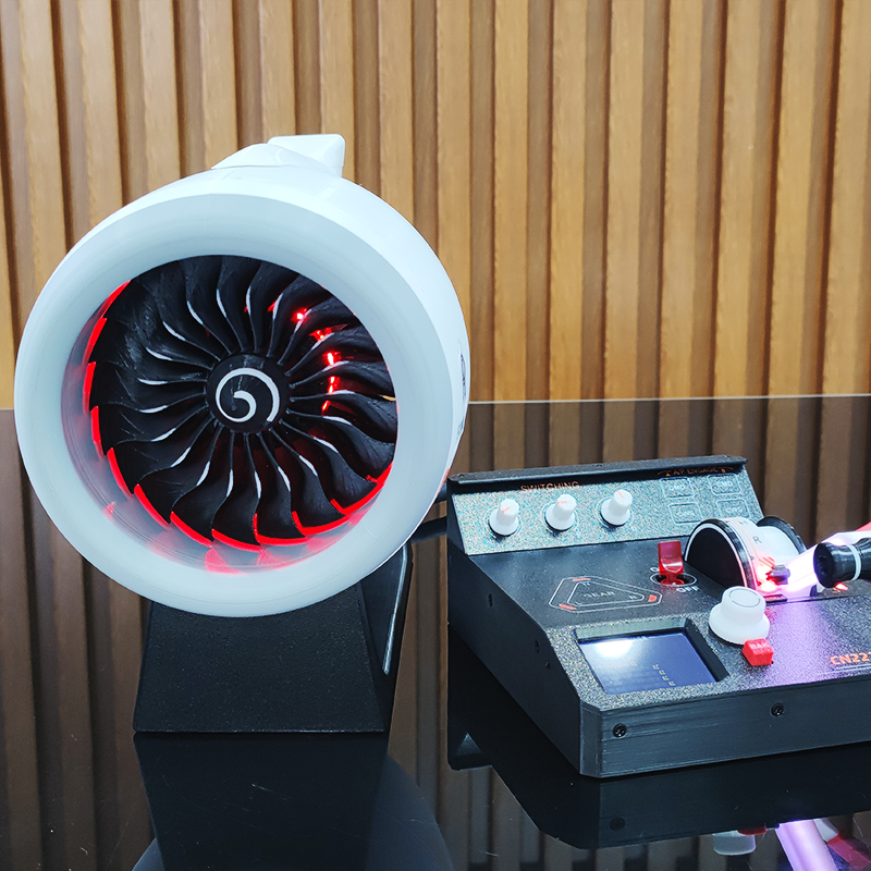 套件-3D打印 带反推功能大涵道涡扇飞机引擎 罗罗 Trent-1000 飞机发动机 模型 产品图 4/5