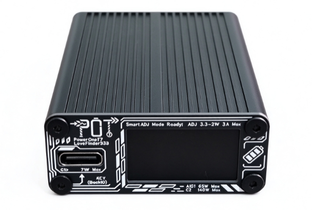 愿事PowerOneT7-三通道274W桌面彩屏迷你快充模块可直充电池带可调模式宿舍办公充电神器兼容广泛 产品图 4/5