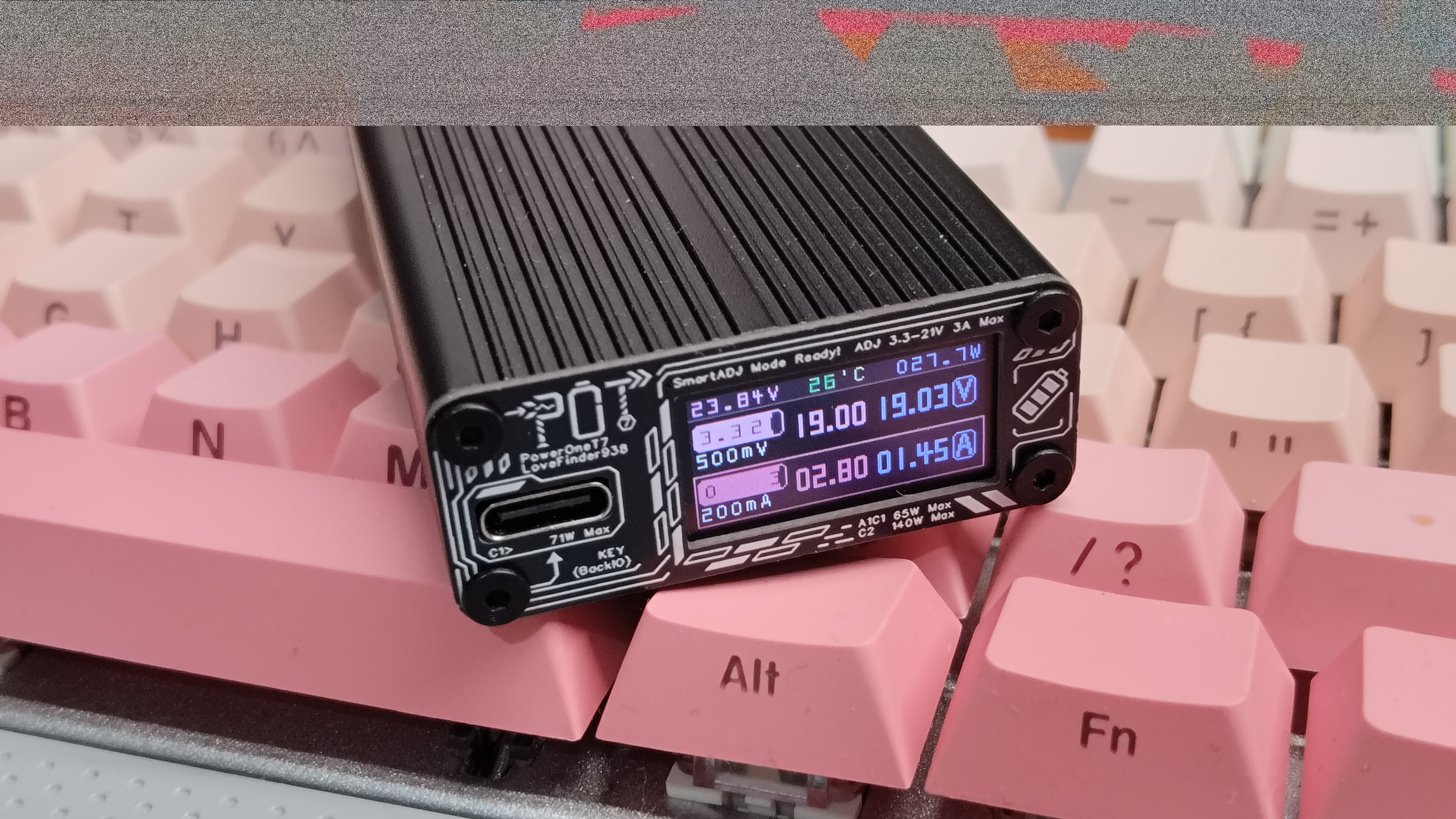 愿事PowerOneT7-三通道274W桌面彩屏迷你快充模块可直充电池带可调模式宿舍办公充电神器兼容广泛 详情图 4